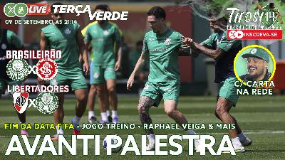 Carta na Rede + Terça Verde T14: PALMEIRAS Treina Forte pra Pegar o INTER & o RIVER
