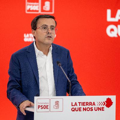Gallardo, candidato del PSOE en las elecciones anticipadas de Extremadura, entre la unidad oficial y el malestar interno