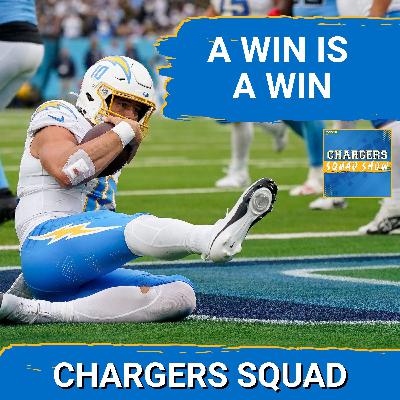 CHARGERS SQUAD SHOW: Tougher day than expected for LA after the loss of Joe Alt but a win is a win.
