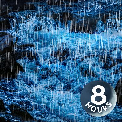 Rain Noise + River Sounds for Sleep | 8 Hours