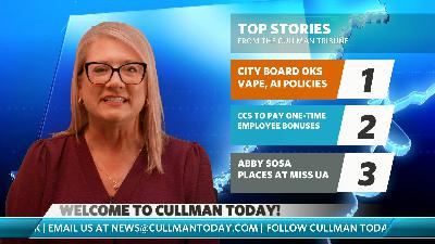 City School Board OKs vape and AI policies; approves one-time employee incentive pay | Abby Sosa 4th runner-up at Miss UA