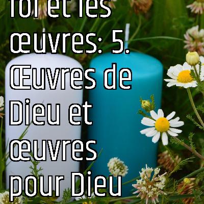 Revenons aux fondamentaux (6): la foi et les œuvres: 5. Œuvres de Dieu et œuvres pour Dieu