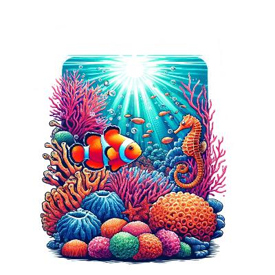 Algae in Reef Aquarium