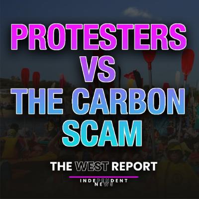 Protesters v Carbon scammers Protesters v Carbon scammers