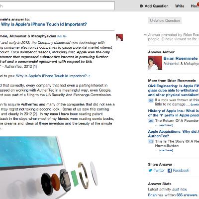 Why is Apple’s iPhone Touch ID Important?