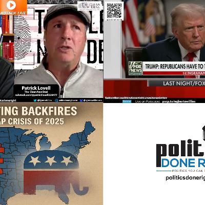 The Con Unmasked: Trump’s Double Talk and Republican Redistricting Collapse After 2025