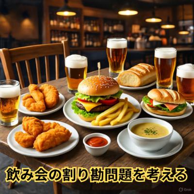 飲み会の割り勘問題を考える 飲み会の割り勘問題を考える