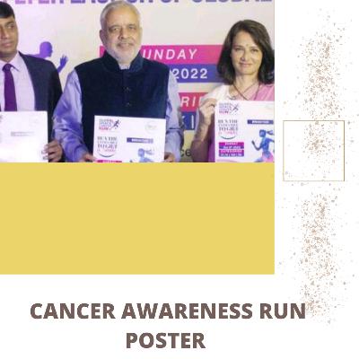 Cancer Awareness Run Poster by Amala Garu Cancer Awareness Run Poster by Amala Garu