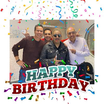 Celebrando al cumpleañero del día en Espacio Deportivo de la Tarde 18 de noviembre 2025