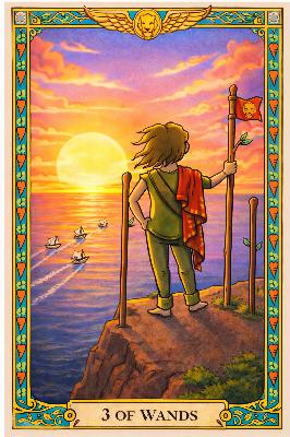 Astrological Properties of Threes in the Tarot