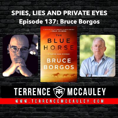 Bruce Borgos: a controversial wild horse round up in the Nevada desert leads to murder in THE BLUE HORSE
