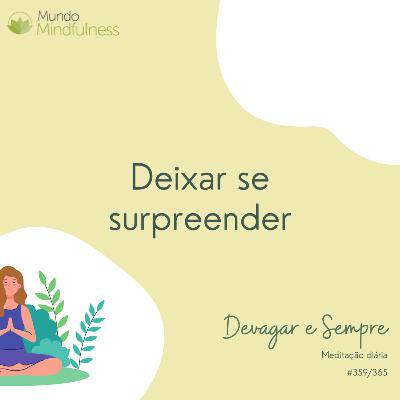 "Devagar e Sempre" - 359 de 365 - Deixar se surpreender