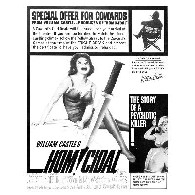 Episode 7: William Castle's HOMICIDAL + Mark Oates and Tom Rubnitz's PSYKHO III: THE MUSICAL