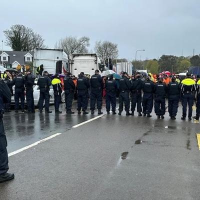 Protests at fuel depots and gridlock on the roads