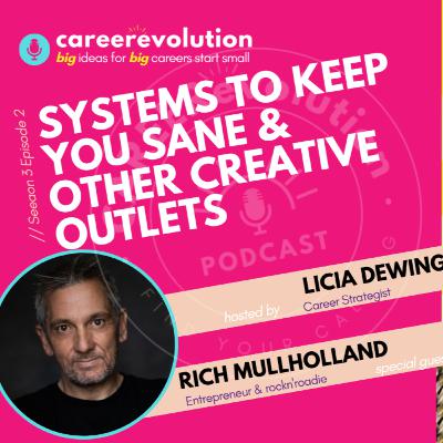 Systems to keep you Sane; Rich Mullholland on the CAREERevolution Podcast with Licia Dewing Career Strategist