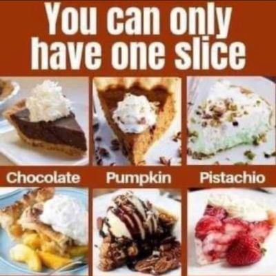 You Can Only Have One Slice - Pie Edition