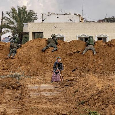 Israeli troops used this Palestinian woman as a human shield Israeli troops used this Palestinian woman as a human shield