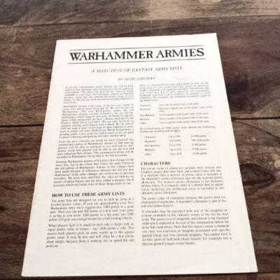 Warhammer Armies Deep Dive