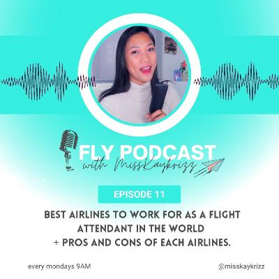 EP 11 Best airlines to work for as a flight attendant in the world? ​​Pros and cons of working for different airlines.