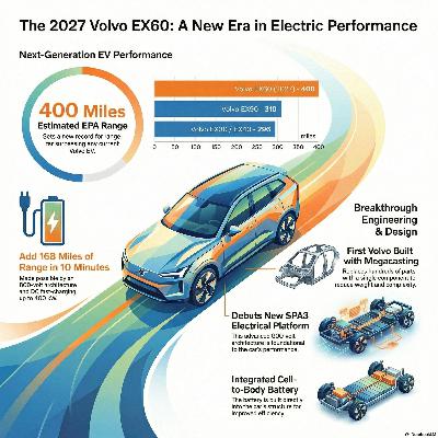 Volvo EX60, affidabilità e grande autonomia.