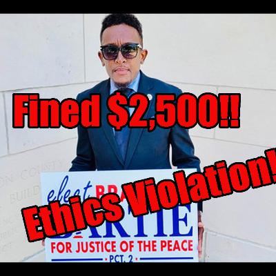 Brandon Sherrod Bartie guilty of Ethics Violations!! Fined $2,500!!! Brandon Sherrod Bartie guilty of Ethics Violations!! Fined $2,500!!!
