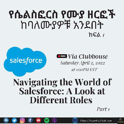 የሴልስፎርስ የሙያ ዘርፎች| Navigating the World of Salesforce: A Look at Different Roles [Part 1]