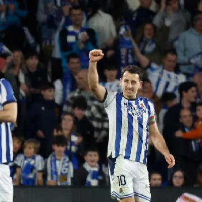 El gol del Real Sociedad 1 - 0 Athletic Club | Oyarzabal mete a la Real en la final