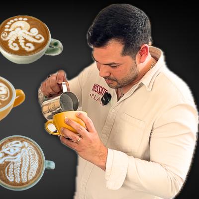 🎓🐙🦢🦅 Clase MAGISTRAL de LATTEART con Barista Luis Ángel ☕🐎