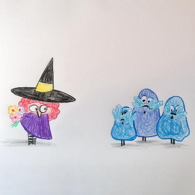 Die kleine Hexe Dorothee begegnet dem Erdvolk