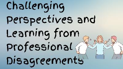Challenging Perspectives and Learning from Professional Disagreements