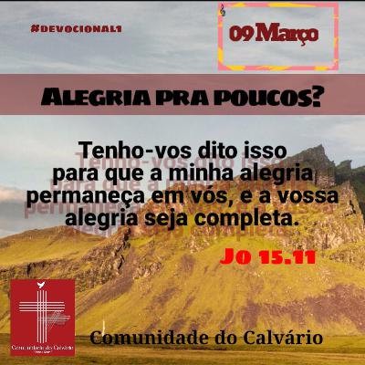 Alegria pra Poucos?