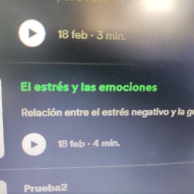 PRIMERA PREGUNTA estrés y emociones