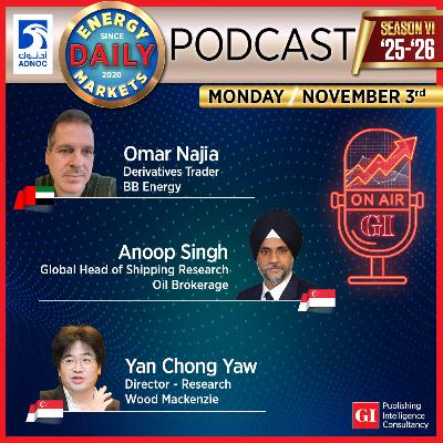 PODCAST: Daily Energy Markets - Nov 3rd PODCAST: Daily Energy Markets - Nov 3rd