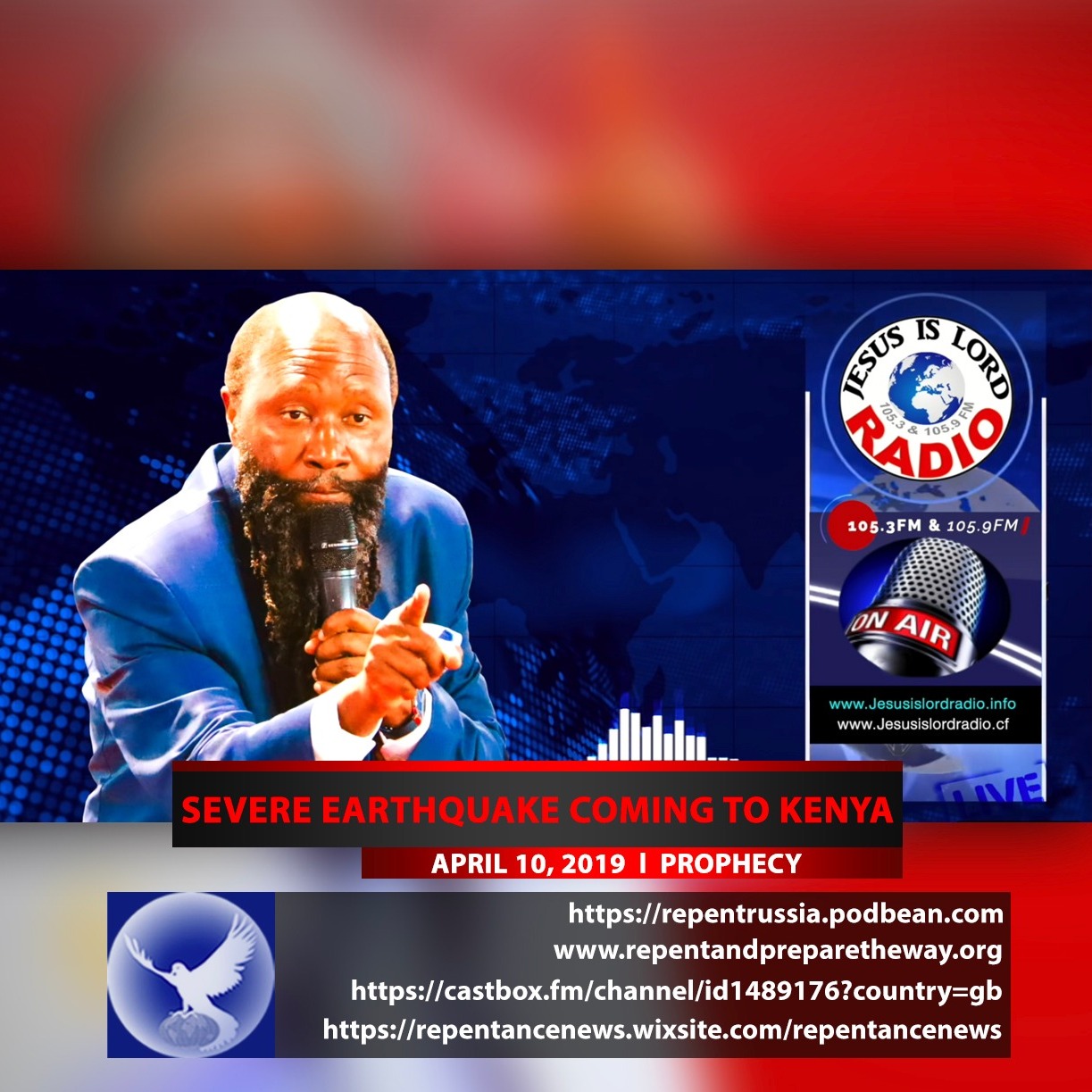 EPISODE 512 - 10APR2019 - PROPHECY OF A SEVERE EARTHQUAKE COMING TO KENYA - PROPHET DR. OWUOR episode artwork