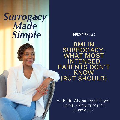 #52 BMI in Surrogacy: What Most Intended Parents Don’t Know (But Should)