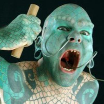 The Lizardman Does Stunts On Interview!