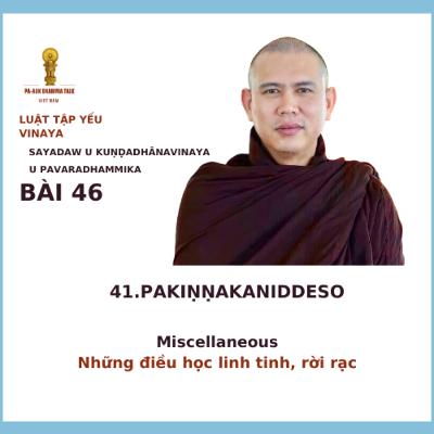 46. [En] Chapter 41- Pakiṇṇakaniddeso – Miscellaneous Part 3