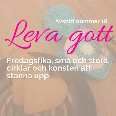 18: Fredagsfika, små och stora cirklar och konsten att stanna upp 18: Fredagsfika, små och stora cirklar och konsten att stanna upp