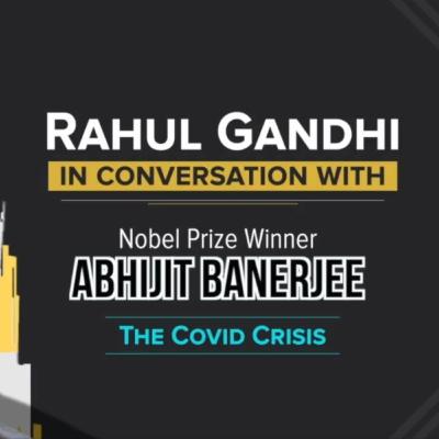 Congress Leader Rahul Gandhi conversation with nobel laureate Abhijit Banerjee