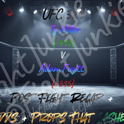 UFC 324 -415 Ty Miller Stops Adam Fugitt With 1 Second Left In Round 1!