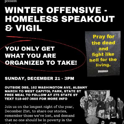 Winter Offensive- Homeless Speakout