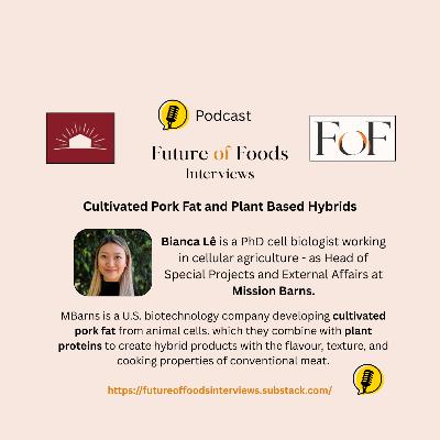 The Pork Sausage of the Future - Cultivated Pork Fat from Mission Barns - Bianca le
