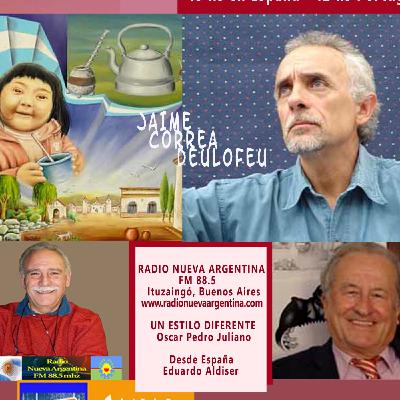 Jaime Correa Deulofeu con Eduardo Aldiser - Radio Nueva Argentina FM 88.5 Octubre 2017 - Oscar Pedro Juliano