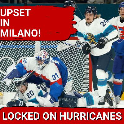 UPSET! Sebastian Aho's Finland Losses to Slovakia | USA, Canada, & Denmark are Next | Carolina Hurricanes Olympics