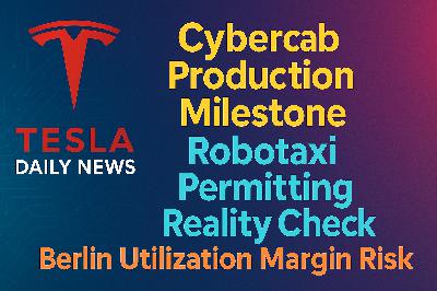 2026-03-02 Tesla News - Cybercab Production Milestone, Robotaxi Permitting Reality Check, Berlin Utilization Margin Risk