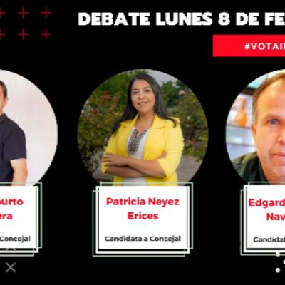 Debate entre Aburto, Neyez y Villagra