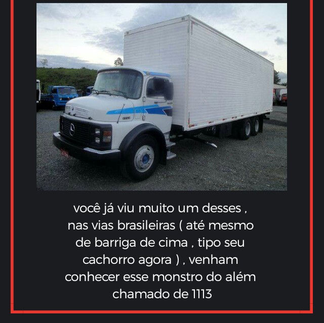 podcast cômico sobre o petisco da Gerdau : o MB 1113 :3