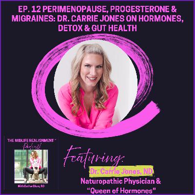 Perimenopause, Progesterone & Migraines: Dr. Carrie Jones on Hormones, Detox & Gut Health Perimenopause, Progesterone & Migraines: Dr. Carrie Jones on Hormones, Detox & Gut Health