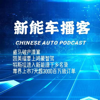 播客｜丰田华为智驾合作 威马正式破产清算 特斯拉入选新能源车下乡目录 尊界7天大定破三千