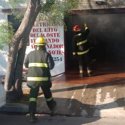 Incendio en un taller con pérdidas materiales importantes Incendio en un taller con pérdidas materiales importantes